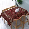 Bordduk Turkiska etniska kilim diamantmönster täcker vintage boho bohemiska persiska backed kant bordsduk för picknick
