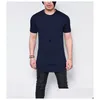 Men'S T-Shirts Style Men New Round Collar Short Sleeve T Shirt In The Long Europe And United States Shirts Drop Delivery Apparel Cloth Dhpnl