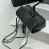 designer crossbody bag chanely High end Diamond Embedding Single Shoulder Underarm Bag Flash Fashion Versatile Chain Womens Contact Customer Service