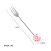 Spoons Stainless Steel Spoon Fork Cute And Elegant Functional Practical Creative Design Round Smooth Mixing Candy Scoop