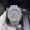 Luxus-Diamanten AP-Uhr Apf Factory Vvs Iced Out Moissanit kann den Test bestehen Luxusdiamanten Quarzwerk Iced Out Saphir limitierter Verkauf SilberqualitätZMRGDNJH