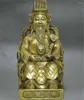 Decorative Figurines Taoism Copper Brass Deity Heaven Jade Emperor Seat Dragon Chair Statue