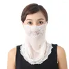 Шарфы летние для женщин спортивные велосипедные солнцезащитные УФ-защита сплошной цвет солнцезащитный крем походный чехол для лица кружевная маска шарф на шею