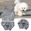 Combinaisons de vêtements de chien tissu pantalon sanitaire de compagnie sans manches