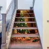 Klistermärken ny produkt jul kreativ trappa klistermärken 3d julgran korridor trappor renovering dekoration vägg klistermärken