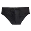 Cuecas Mens nylon malha shorts de natação maiô calças de praia surf maiô shorts patchwork buraco circular boxer mare uomo J240328