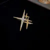 Brooches Simple Personality Star High-end Sense Brooch Cute Trendy Design Corsage Fashion Pin For Evening Banquet Suit Emblem Jewelry
