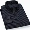 Casual Herren Dr Shirts für Männer Hemd Lg Sleeve Reine Farbe Gestreiftes / Kariertes Hemd Top Streetwear Vintage Hemd Männer Kleidung z7LI #