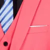 ciemnozielony garnitur dwuczęściowy mężczyzna Fi Slim Dr Kurtka i spodnie ślub / impreza Mężczyźni Blazer Płaszcz+Spodnie Czerwony Niebieski Czarny M-5xl H1AV#