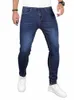 Fi Classic Blue Jeans Pantalons pour hommes Casual Skinny Cott Extensible Slim Fit Hip Hop Denim Pantalons Hommes Pantalons de jogging 2023 W4N0 #