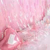 PVC Laser Starry Rain Silk 10Pcs Curtain 2 Meters Birthday Party Background Christmas Decoration Wedding Supplies Stage Layout