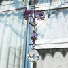 Suncatchers HD handgemaakte Amethist Suncatcher Crystal Tree of Life Healing Stones Rainbow Maker Drops Hang voor raam, woondecoratie, autocharmes