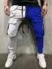 Pantalon de sport décontracté pour hommes, nouvelle tendance, couleur assortie, loisirs, Fitn Yin Yang, Hip Hop, High Street, Cargo, printemps et automne 94h4 #