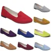 Femmes confortables chaussures décontractées formateur orange noir rouge jaune violet vert pêche violet rose baskets d'extérieur tendances dames plat slip travail chaussure de maternité A068