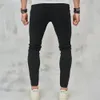 fi New Streetwear Men Stylish Ripped Design Skinny Pencil Jeans Pants Hip Hop Holes Stretch Cott Male Denim Trousers O2n5#