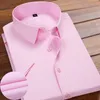 Camicia bianca a maniche corte tinta unita estiva dei nuovi uomini Risvolto Slim Busin Camicia da lavoro formale da uomo classica Marchio di abbigliamento D38C #