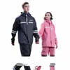 reflective Raincoat Jacket Set Clothes Men Bicycles Motorcycles Outdoor Hiking Cam Windproof Waterproof Coat Customized Logo k9yi#