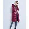 new Autumn Winter Women Lg Warm Puffer JacketSlim Warm Light Thin Down Coat White Duck Down Jackets Parkas Lady Hooded Outwear k4U0#