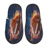 Slippers Mannen Vrouwen Pluche Indoor American Fire Football Warme Zachte Schoenen Thuis Schoeisel Herfst Winter 2024