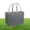 Femme imperméable Eva Tote Grand panier de magasinage Sacs Washable Beach Silicone Bogg Sac Purse Eco Jelly Candy Lady Handbags2530499