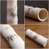 Vasos Bonito Vaso Chinês Tradicional Jardiniere Branco com Pintura à Mão Casa Ornamental Flor Receptáculo Hidropônico Planta Titular