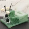 Sets Luxe Groene Badkamer Accessoires Set Toiletpapier Doos Handdesinfecterend Fles Zeepdispenser Toilet Decoratie Opbergvak Naar