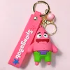 Creative cartoon sponge, baby keychain, cute marine animal pie, big sea star, crab owner, small snail keychain wholesale