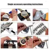 Zestawy naprawcze 208pcs Deksterator Hammer Link Pin Remover Case Otwiernik Watchmaker Tool
