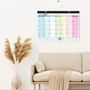 Table Clocks 18 Months Monthly Desk Calendar To-do List & Notes Desk/Wall Hanging For Office Home Classroom Dormitory