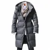 Asesmay Nuovo arrivo piumino d'oca bianca cappotti invernali da uomo casual piuma spessa parka Wellensteyn felpe con cappuccio maschile piumini O9cb #