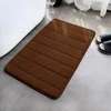 Tapis mousse pailtre à mémoire douce du bain à mémoire de bain Super d'eau Machine d'absorption d'eau lavage non glipt épais plus facile à sécher pour la porte de la chambre