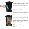 Stickers Funny Cat Large Trash Can Sticker Outdoor Dustbin Decoration Wallpaper Selfadhesive PVC Floral Decal Rubbish Bin Sticker Flower