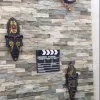 Скульптуры Zakka 3D ручная роспись поделки подарок личность ретро африканские маски Метоп настенный декор для дома гостиная бар орнамент