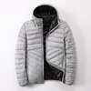 Herbst und Winter Herren Weiße Ente Daunenjacke Neue Zweiseitige Kapuze Koreanische Version Kurzer leichter warmer trendiger Herrenmantel 2022 D8ik #