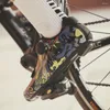 Sapatos de ciclismo santic masculino esportes ao ar livre bicicleta de estrada tênis compatível com SPD-SL unisex respirável confortável bicicleta