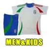 Italia Bonucci Soccer Jerseys Jorginho Insigne Verratti Hiesa Barella Spazzola Chiellini italys 2024 2025 Men Football Shirt Fans Player Version version
