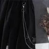Frühling Herbst Frauen Harajuku Cargo Hosen Hübsche Coole Zweiteilige Anzug Kette LG Sleeve + Ribb Hosen c0xL #
