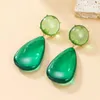 Dangle Earrings Multi Colors Resin Water Drop Stone Statement Wedding Crystals Accessories For Women Jewelry