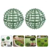 Decorative Flowers 2 Pcs Flower Arrangement Decoration For Bedroom Grass Ball Frame Rack The Prdinary Plastic Topiary Frames Bling