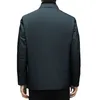 2024 Jaqueta masculina de lapela para baixo Busin Casual Single-Breasted Mid-Length Warm Down Jacket I7UZ #