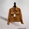 Designer Correct version of trendy brand C family 2024 spring back patch embroidered letter jacket corduroy jacket 2VCK