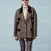 designer Women's Blazer Suit jacket coat Clothing woman spring autumn new released Retro color contrast top