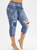 women's Casual Fr Printed Legging Pants Slim Ladies Fi Jegging New In High Quality Clothing Plus Size XL-4XL B6fi#