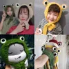 Cute Frog Eyes Head Cover, Woolen Hat, Women's Korean Edition, Trendy Autumn and Winter Warm Earmuffs, Ear Protection, Knitted Hat