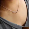 Pendant Necklaces Fashion Dainty Copper Mama Chokder Necklace Jewelry For Women Mothers Day Gift Drop Delivery Pendants Dhtic