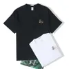 プラスサイズのTシャツメンTシャツソリッドカラー夏の文字刺繍されたデザイナーシャツレディースメンズカジュアル半袖トップス