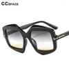 Solglasögon 46575 retro oregelbundna skyddsglasögon kvinnor mode nyanser uv400 vintage glasögon