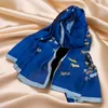 Mode Elegant silkeslen högkvalitativ lyxvarumärke Silk Scarf Classic Horse Pattern Designer Cape