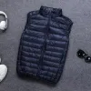 Schinte 90% piumino d'anatra bianco Gilet da uomo Gielt Gilet casual Primavera Autunno Piumino leggero maschile P5NI #