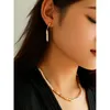 Pendant Necklaces Brass Natural Baroque Pearl Choker Necklace Women Jewelry Punk Designer Runway Rare Gown Boho Japan Korean